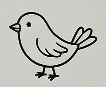a bird with a small beak on its beak.webp